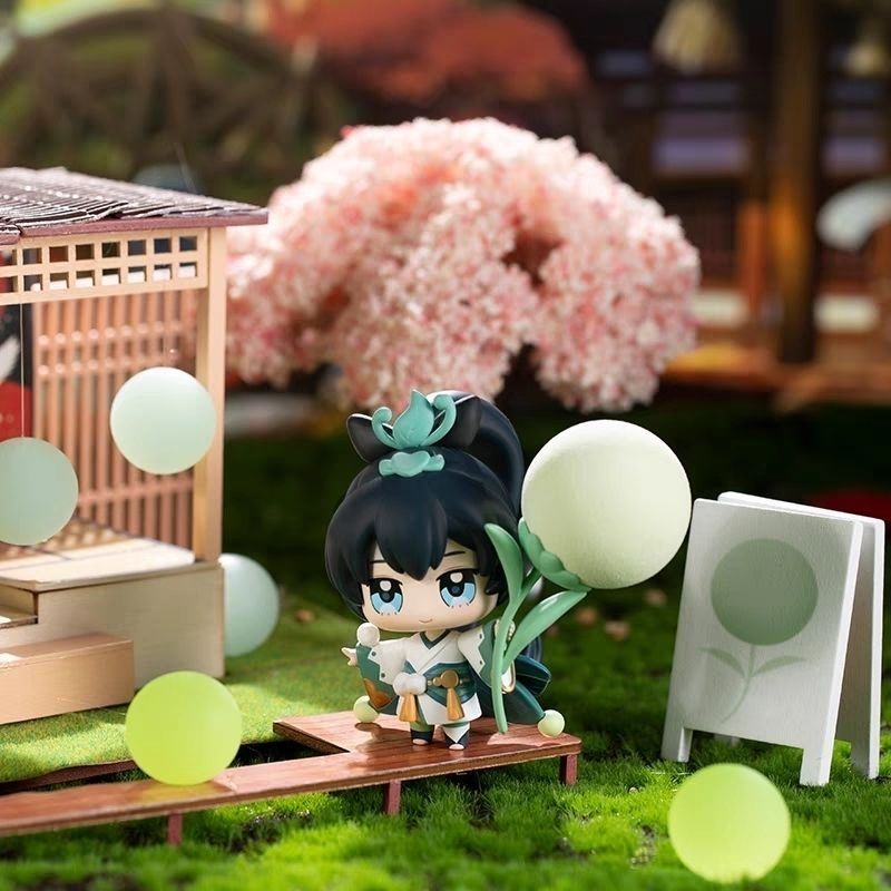 Hàng Có Sẵn Mô Hình Đồ Chơi Nhân Vật Onmyoji Device Road Amusement Bomb Thứ ba Vui Nhộn Phiên Bản Q Trò Chơi Mystery Box Không biết Lửa Quà Tặng Trang