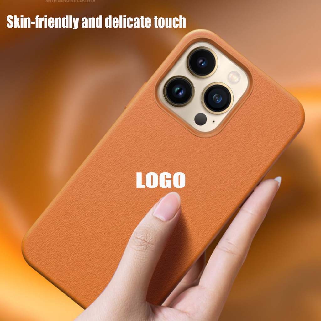 M-agsafe Bao Da Điện Thoại Nắp Gập Từ Tính Không Dây Hỗ Trợ Logo Hoạt Hình Cho iPhone 13 Pro Max 13 13 Pro Max