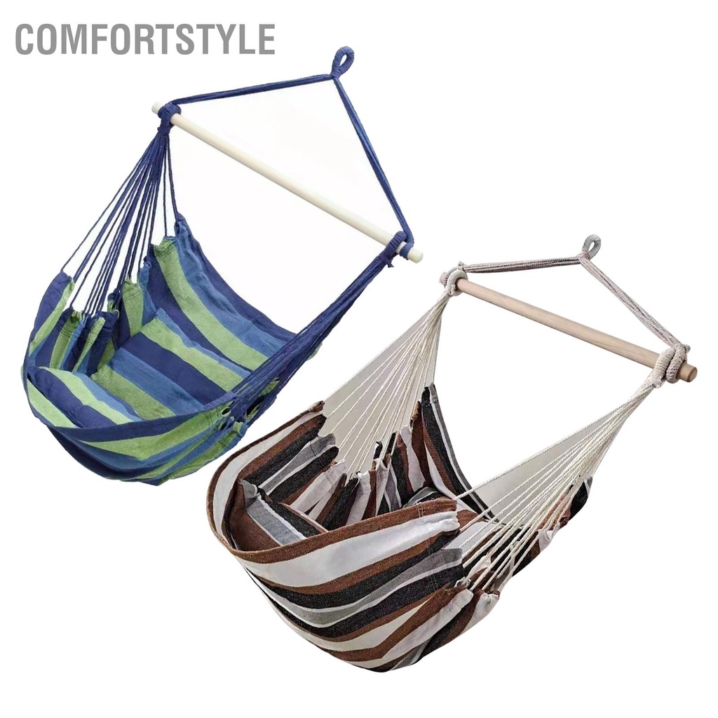 Comfortstyle Treo Dây Xích Đu Vải Dày Ký Túc Xá Ghế Ngoài Trời Nhà Phòng Ngủ Sân