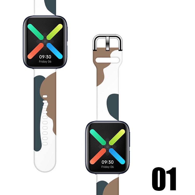 Phù Hợp Dây Đeo Bằng Silicone Cho Đồng Hồ oppo Watch 2 42mm 46mm oppo watch1 41mm 46mm