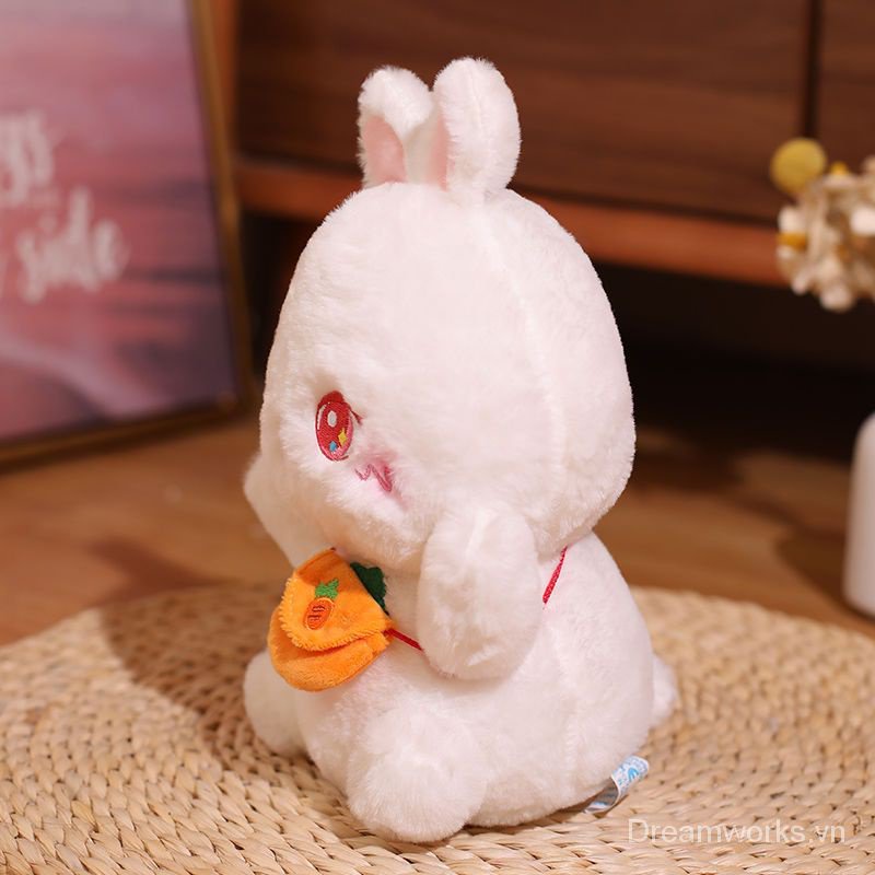 Thú Nhồi Bông Hình Thỏ Trắng Dễ Thương 25CM búp bê nhồi bông