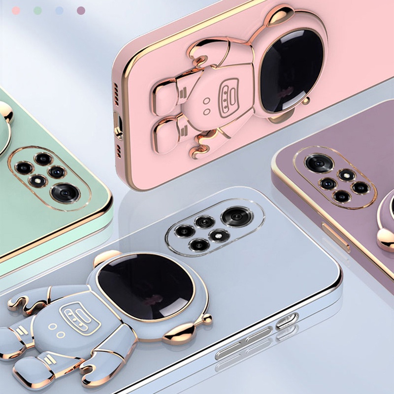 Ốp Điện Thoại Silicone Mềm Đế Đứng In Hình Phi Hành Gia Cho OPPO Reno 10 Pro Plus 5G