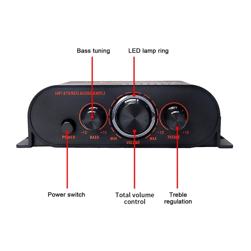 Bộ Khuếch Đại Âm Thanh hifi dc12v mini Công Suất Cao Cho Xe Hơi