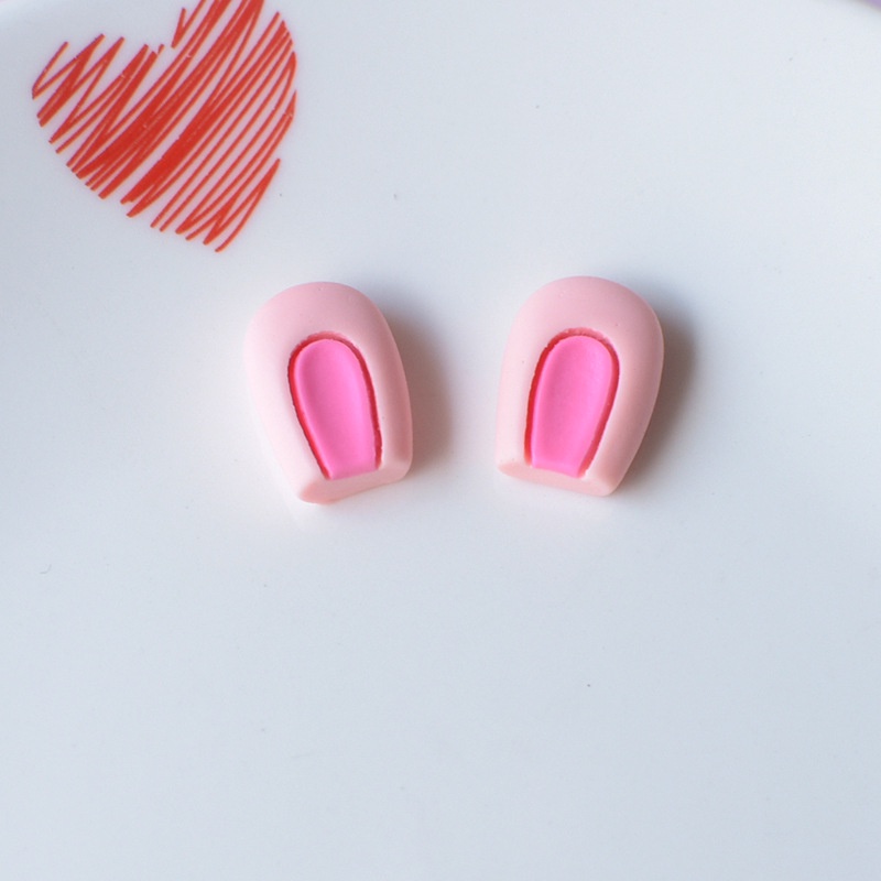 Set 2 Khóa Giày DIY Hình Tai Thỏ / Ếch / Gấu / Mèo Dễ Thương Trang Trí Giày