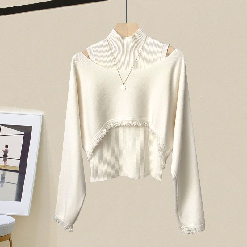 Set Áo Sơ Mi Và Chân Váy Dệt Kim Thời Trang Mùa Xuân Mới Cho Nữ