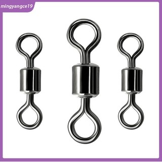 100 khoen ma ní cỡ 2 # 0-12 # bằng thép không gỉ cho câu cá