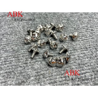 Ốc salaya 5li1, 6li1, 6li15 inox 304 mẫu dù sao gắn áo xe máy catte