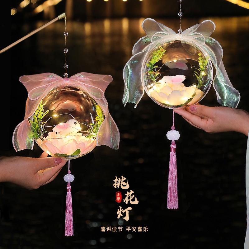 Lồng Đèn Hình Thỏ Trung Hoa Thủ Công Dùng Trang Trí