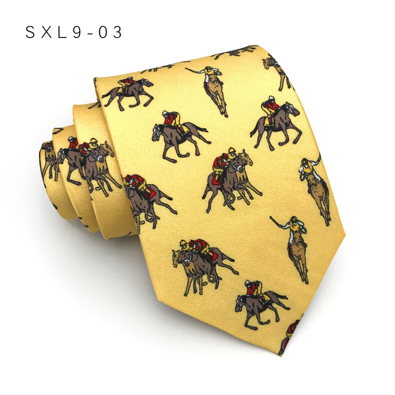 Cà Vạt Bản Rộng 9cm 70 / 80 In Họa Tiết Kiểu vintage Hồng Kông Cá Tính Cho Nam