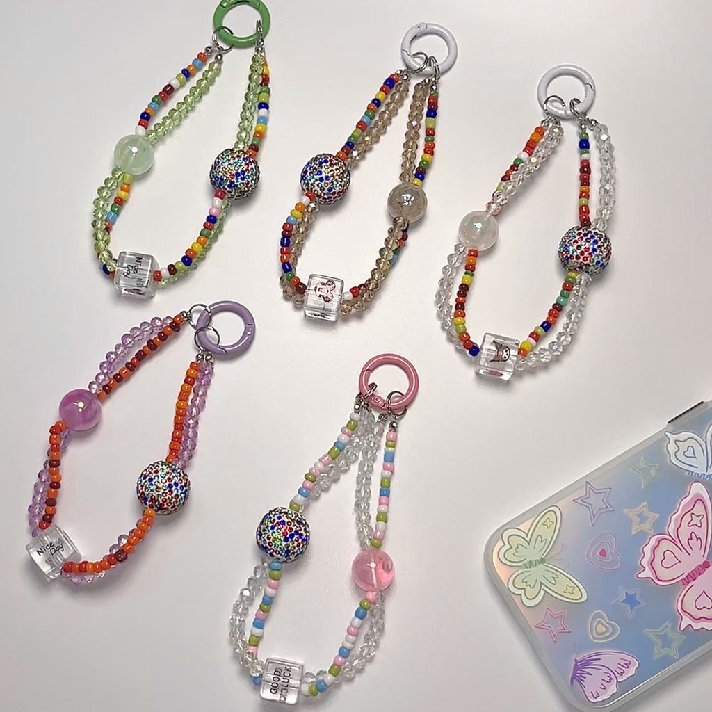 Dây Treo Điện Thoại Đính Kim Cương Nhân Tạo DIY