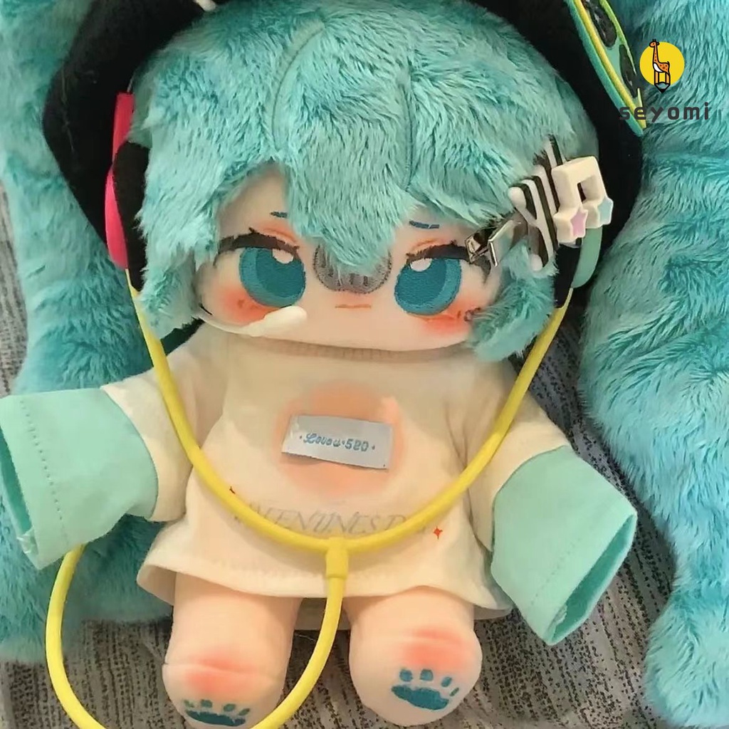 Búp Bê Nhồi Bông Hình Hatsune Miku 20cm Dễ Thương