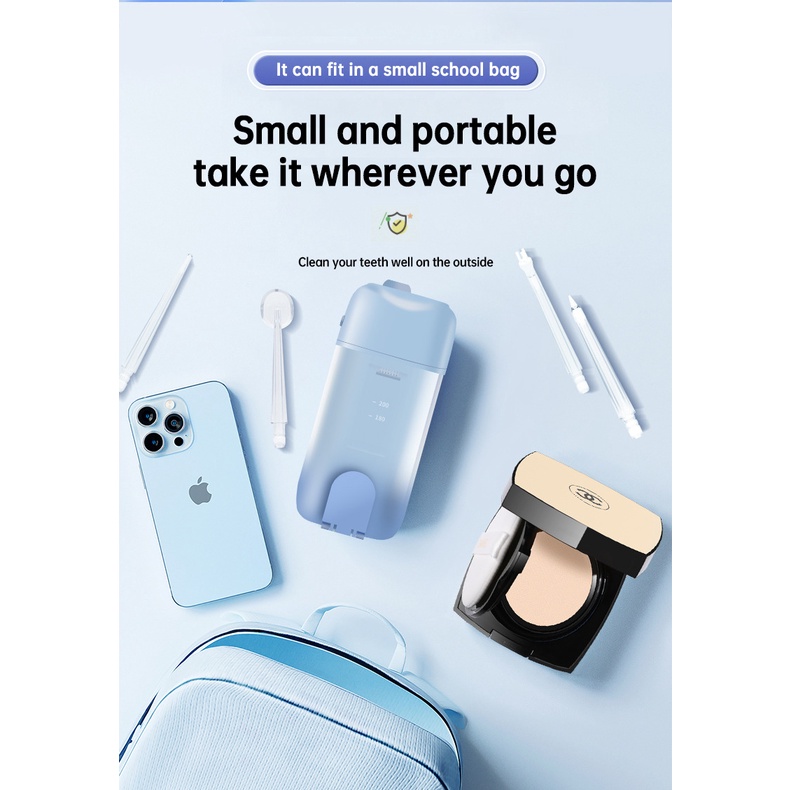 Máy súc miệng, máy làm sạch răng, máy tăm nước điện gia dụng cầm tay, máy làm sạch răng, vết ố và vôi răng