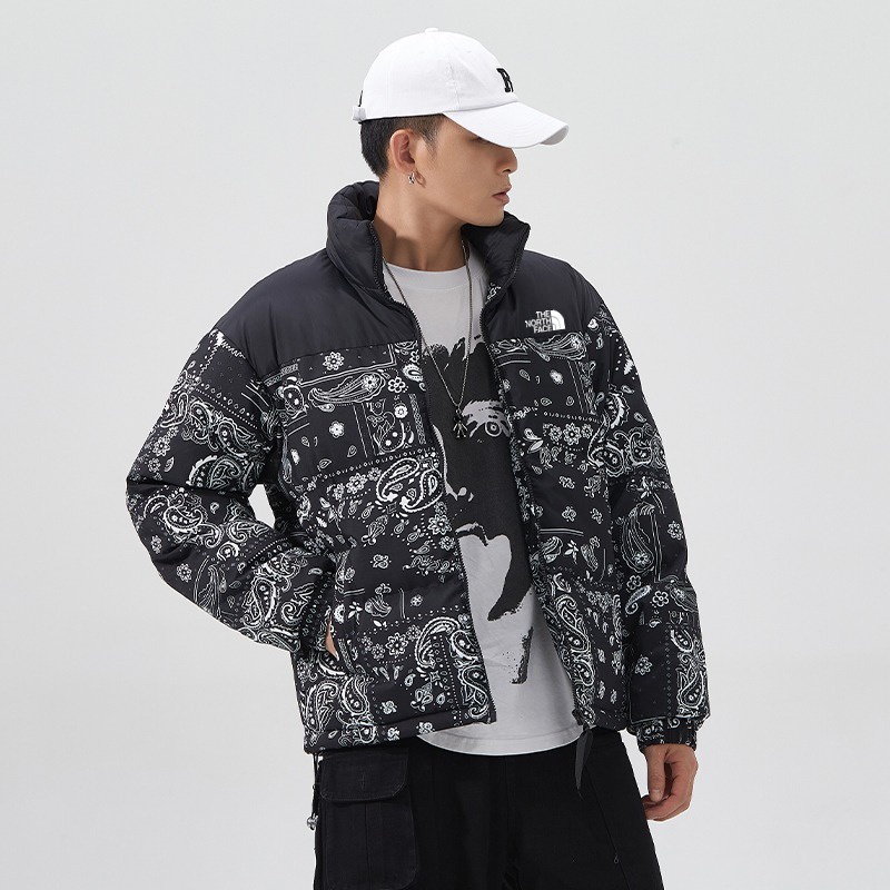 Áo Khoác 100% Cotton Dày Mềm Mại In Họa Tiết Hoa Trừu Tượng Phong Cách Retro Unisex