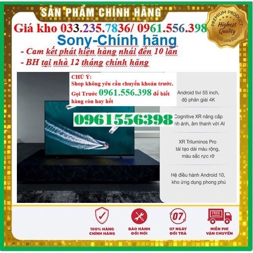 [Sale] Smart Tivi Sony 55 Inch 4K UHD KD-55X80AJ &lt; Chính hãng BH:24 tháng tại nhà toàn quốc&gt; - -