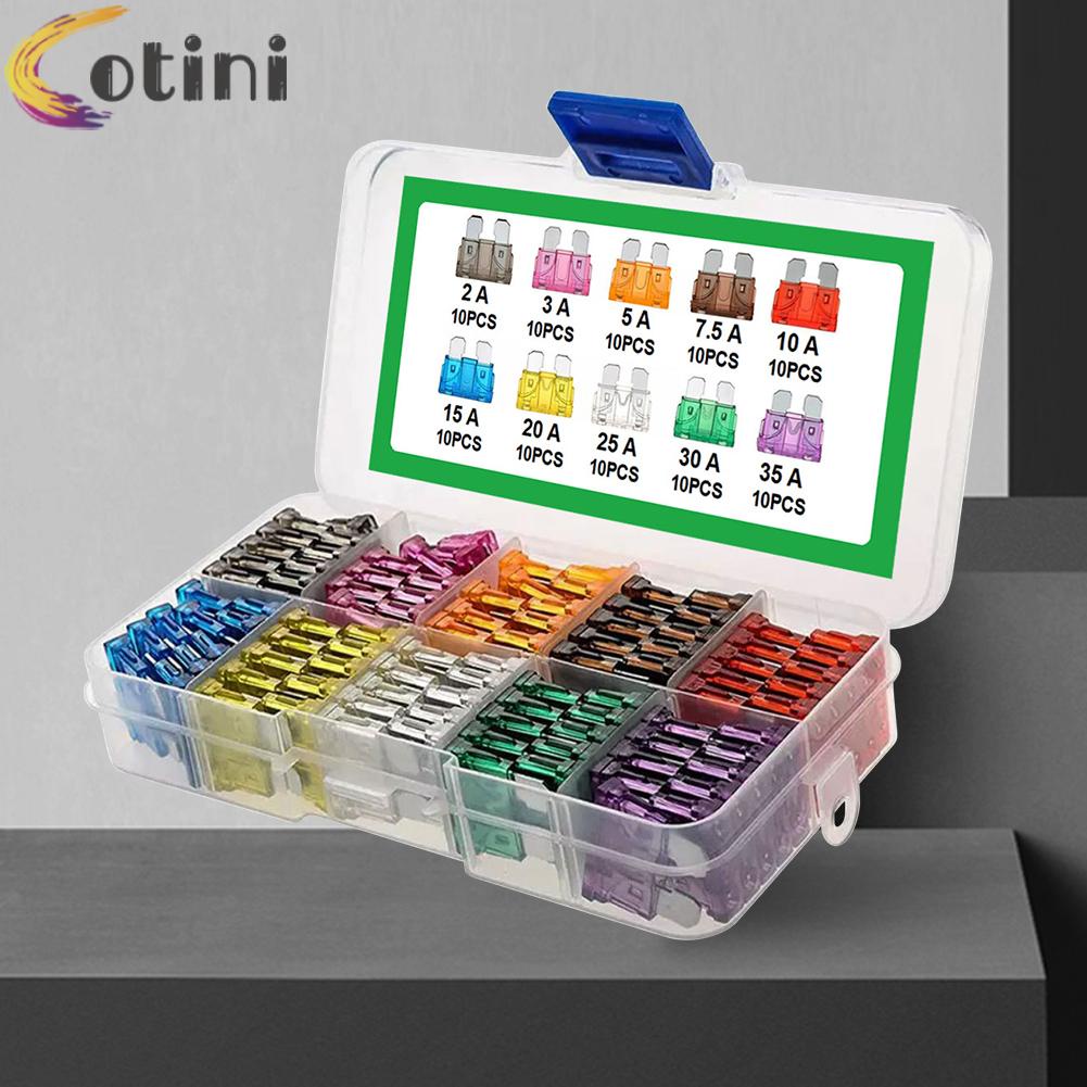 100 Cầu Chì 15A 20A 25A 30A 35A 10 Loại Cho Xe Hơi