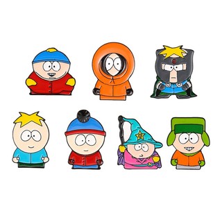 Y&p| ghim cài áo south park huy hiệu cài áo south park anime hoạt hình hợp kim men trâm