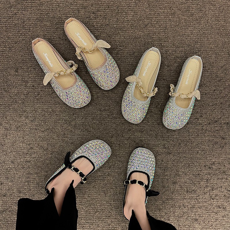 Prowow❤Baotou semi-slippers women's outerwear summer fashion simple lazy slip-on flat non-slip sandals