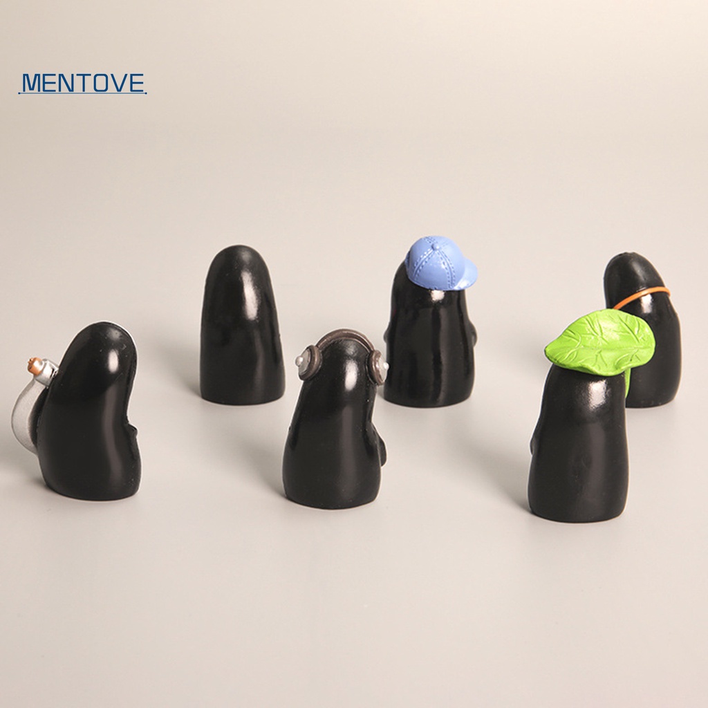Set 6 Mô Hình Nhân Vật Vô Diện Trang Trí Tiểu Cảnh