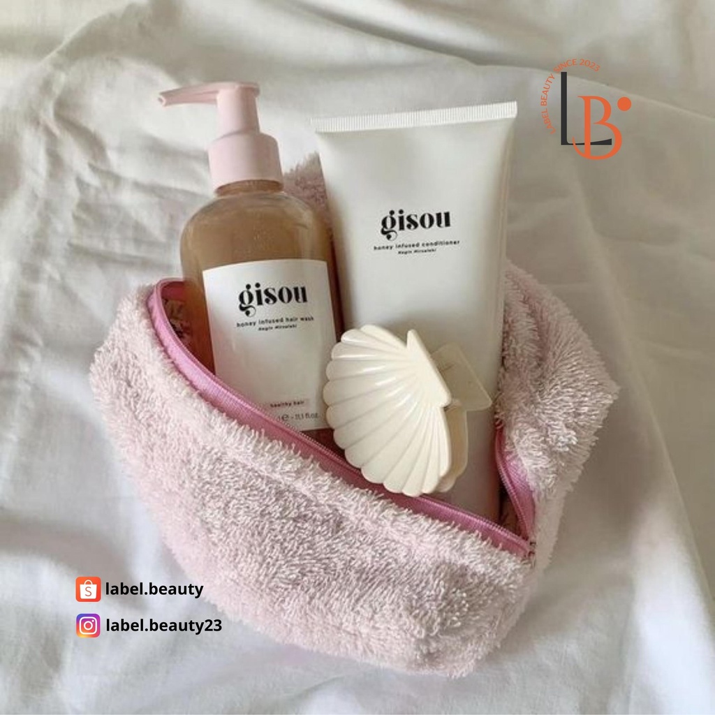 ✨ Dầu xả bóng mượt tóc Gisou Honey Infused Conditioner - 𝐋𝐚𝐛𝐞𝐥.𝐛𝐞𝐚𝐮𝐭𝐲 ✨