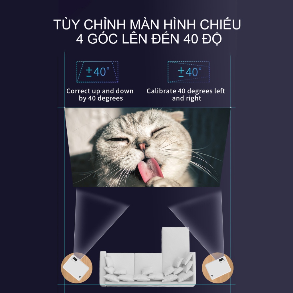 Máy Chiếu Thông Minh Android 10 Goodrich GR6688 Chính Hãng