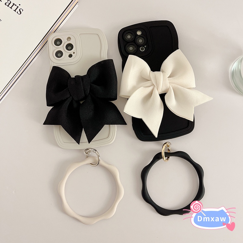 Ốp Điện Thoại Màu Trơn Đính Nơ Cho xiaomi redmi a1 + a1 a2 10c 12c 10 9 9t 9c 10a note 11 4g 11s 10 pro 10s 4g 9 pro 9s