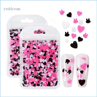 Redd heart butterfly rabbit star round nail art glitter flakes sequins for manicure
