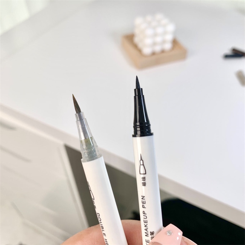 Bút kẻ mắt trang điểm mắt hai đầu abpopa & lying tằm lâu trôi khô nhanh