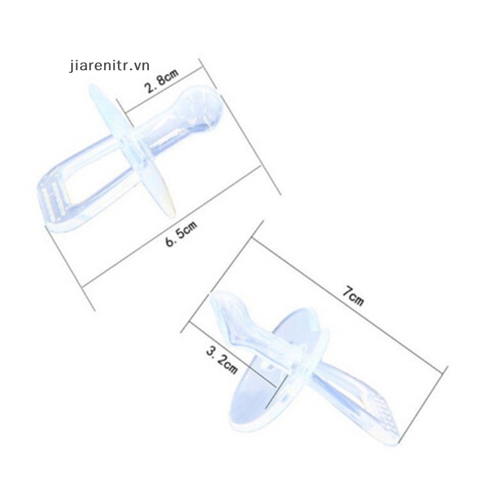 Ji đơn giản trong suốt an toàn silicone cho trẻ sơ sinh núm vú giả tròn phẳng vn