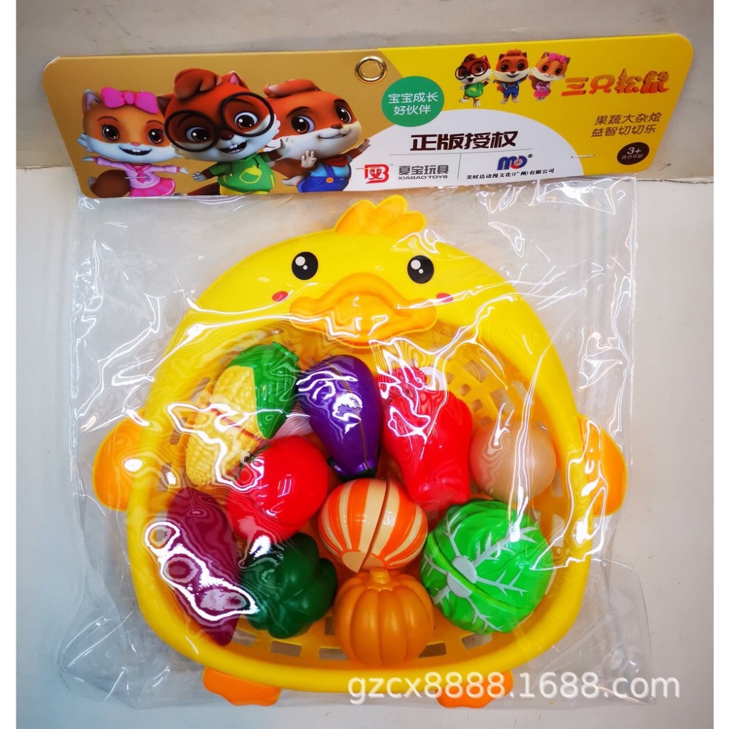 Đồ chơi cắt hoa quả- giỏ cắt hoa quả 30pcs- Thepooh