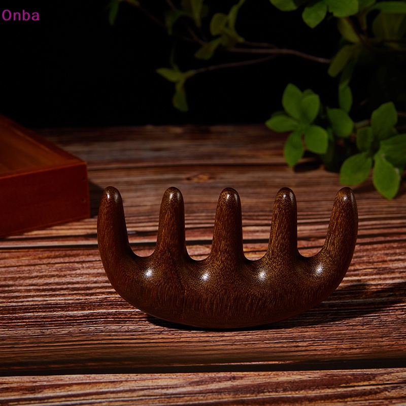 Onba 1pc head meridian massage comb sandal five wide tooth comb anti-static vn