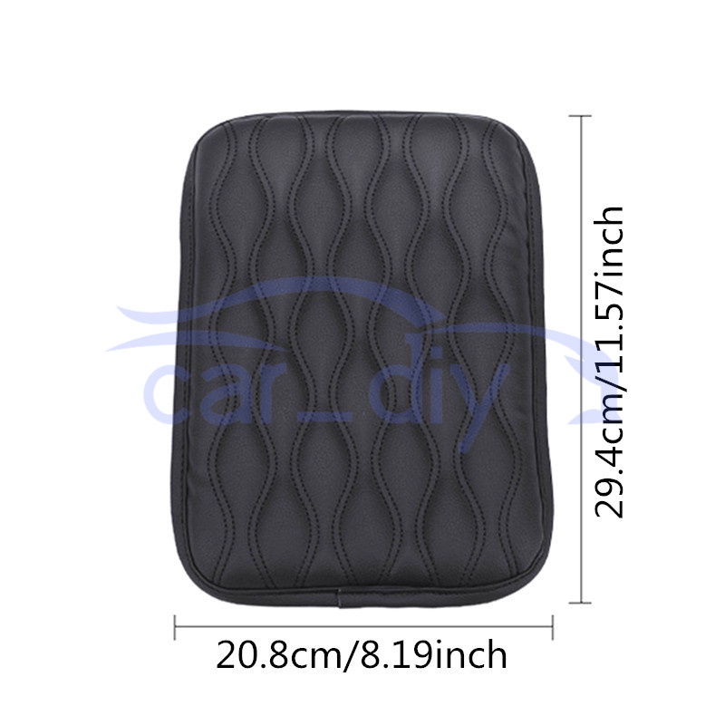 Universal car armrest box pad pu leather center console arm rest non-slip mat đệm bảo vệ chiều cao nắp đậy phụ kiện ô tô