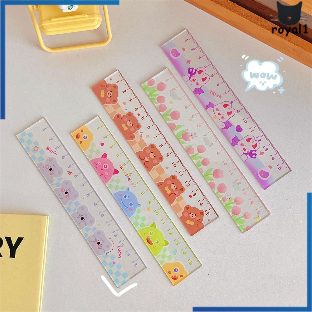 Thước Phong Cách Mới Nữ Sinh Sinh Viên Thước Trái Tim Công Sở Văn Hóa Giáo Dục Phong Cách Mới Thước Gió Dễ Thương Hoạt Hình 15Cm royal1.vn