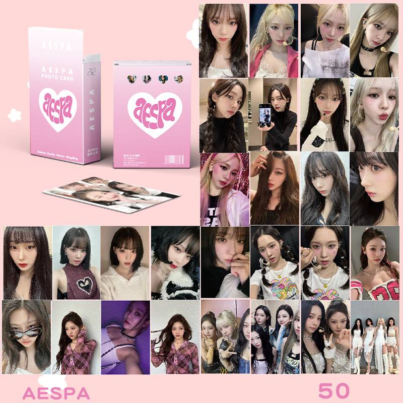 50 cái k-pop idol lomo cards quà tặng cho bé gái trẻ em bts twice itzy stray kids blackpink ive txt nct collection card
