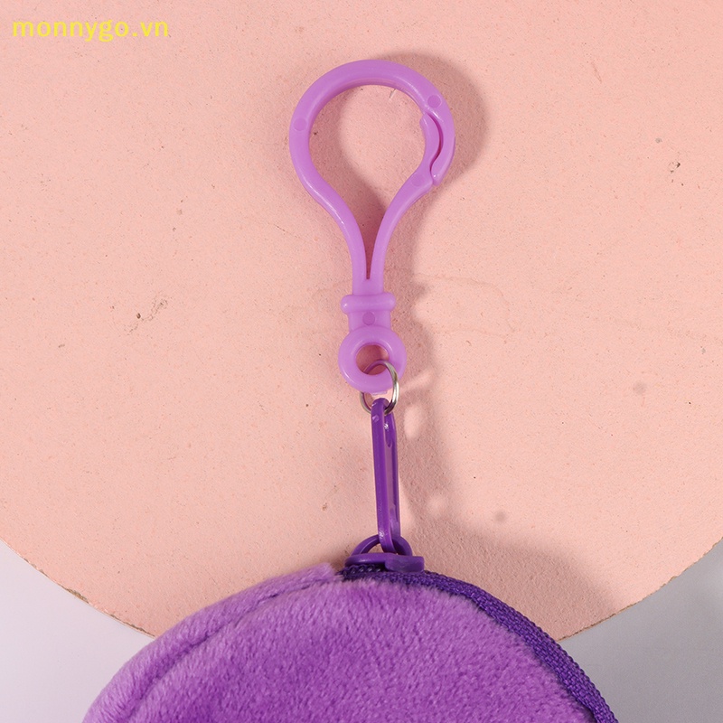 Monnygo Ví Đựng Tiền Xu / Tai Nghe Bằng Lông Nhung Màu Trơn Dễ Thương Cho Nữ vn