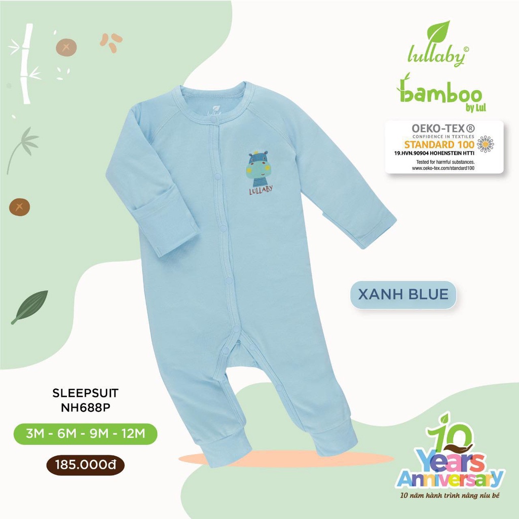 Body dài tay bé tai bé gái pettit  Lullaby