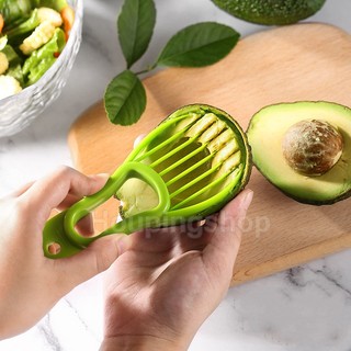 Avocado slice cutter 3 in 1 slicer knife cut fruit tools corer remover kitchen gadget multi-function slicer