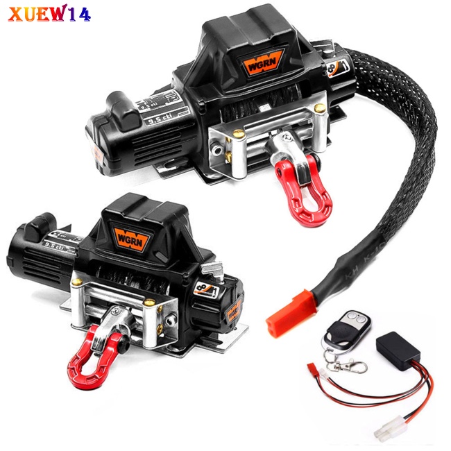 Ng tời điện rc xe hơi tời kim loại phụ kiện nâng cấp tương thích cho scx 10 90046 d90 traxxas trx4 redcat