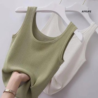 Ayyufe nữ vest không tay màu rắn sexy mùa hè có thể giặt được anti-fade quá khổ tank top quần áo đi biển