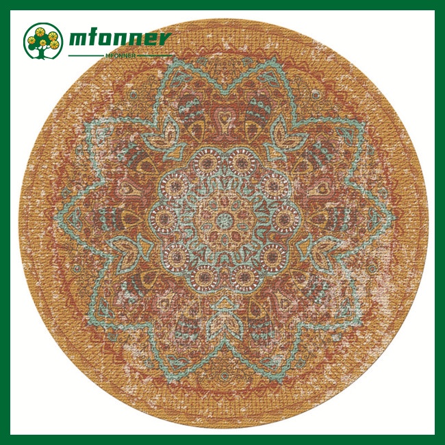 Mfonner home thảm tròn trang trí khu vực thời trang thảm phòng ngủ thảm trải sàn chống trượt 40cm