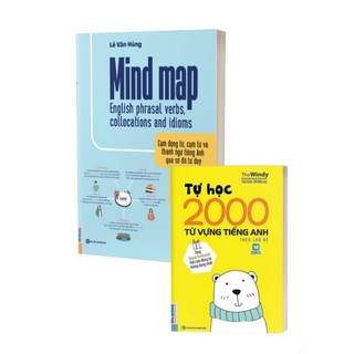 Sách combo mindmap english phrasal verbs, collocations and idioms tự học 2000 từ vựng tiếng anh theo chủ đề - mcbooks