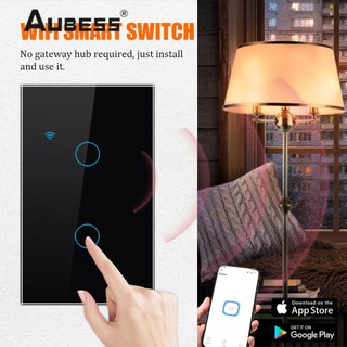 Công tắc Wifi cảm ứng thông minh Aubess 100-250v 16 cuộc sống thông minh/tuya Hẹn giờ ứng dụng bằng giọng nói Điều khiển từ xa hẹn giờ Làm việc với Amazon Alexa Google Home Tuya Công tắc thông minh