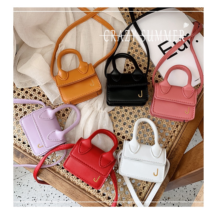 Túi xách trẻ em cho bé gái thiết kế túi sang trọng túi vuông dễ thương ví trẻ em và túi xách túi đeo chéo mini túi đựng tiền xu cho bé gái