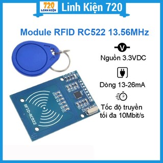 Module rfid rc522 13.56mhz
