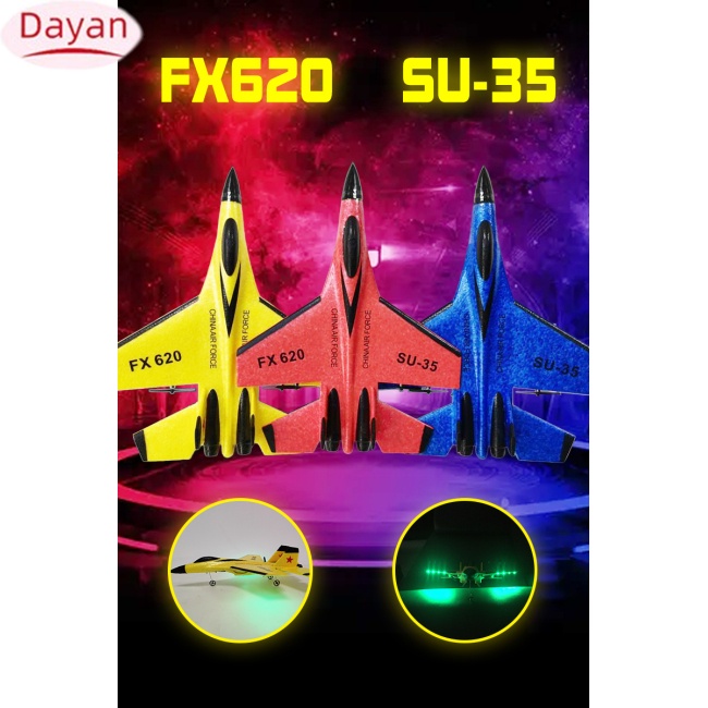 Dayan 1 foam fx620 điều khiển từ xa tàu lượn cố định cánh cố định su su35 máy bay chiến đấu phản lực mô hình điện máy bay đồ chơi miễn phí lắp ráp
