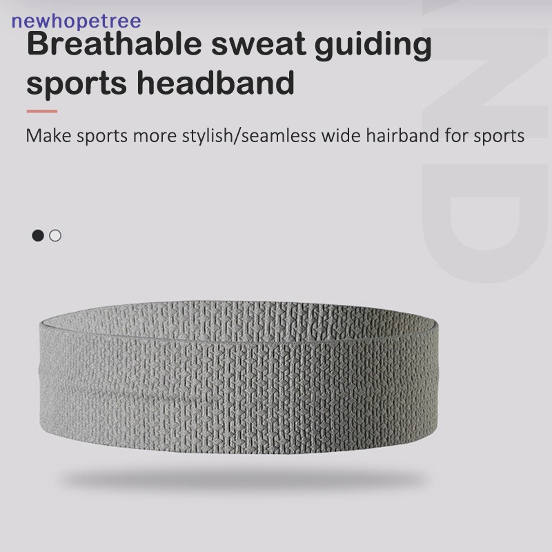 Ntvn non-slip elastic sport headbands running sweat-absorbing yoga spa wash face hairband for women men sports headwrap sweatband oik
