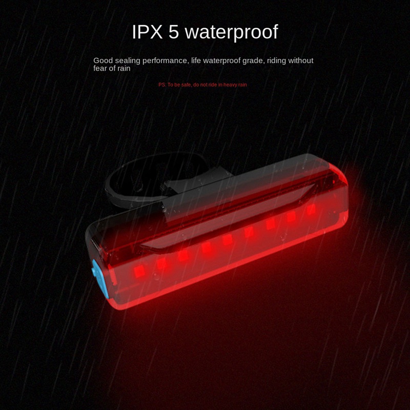 Đèn led 1200mah An Toàn Gắn Đuôi Xe Đạp Có Thể Sạc Lại