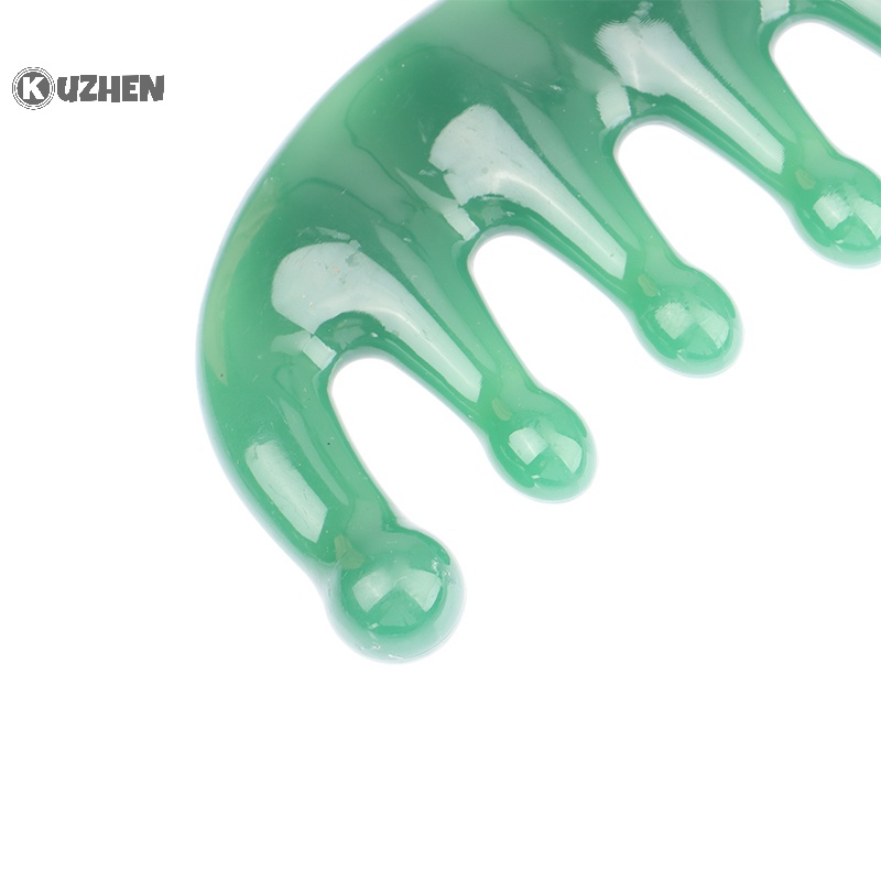 Kuzhen 1 cái lược massage răng rộng mặt cơ thể bột màu scraper da đầu kinh tuyến thư giãn nóng