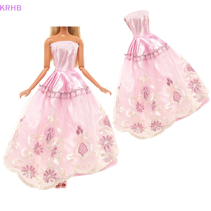 Krhb 1 cái 30 cm váy búp bê nửa gói ren váy lớn váy cưới búp bê váy quà tặng kỳ nghỉ mới