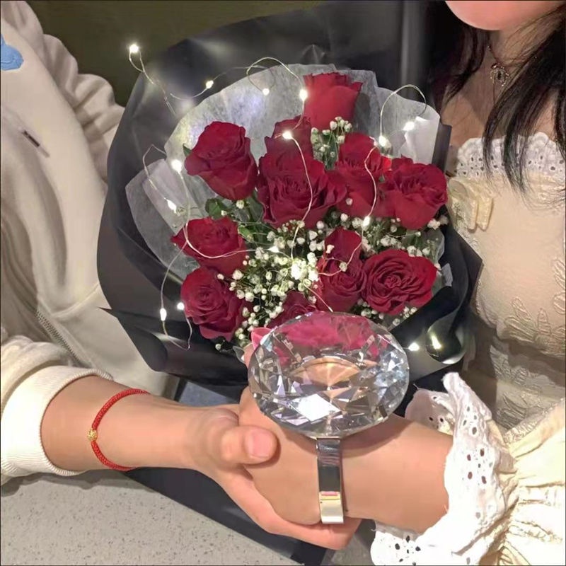 Nhẫn đính hôn kim cương, nhẫn lớn nhân tạo vui nhộn cho quà sinh nhật/đính hôn