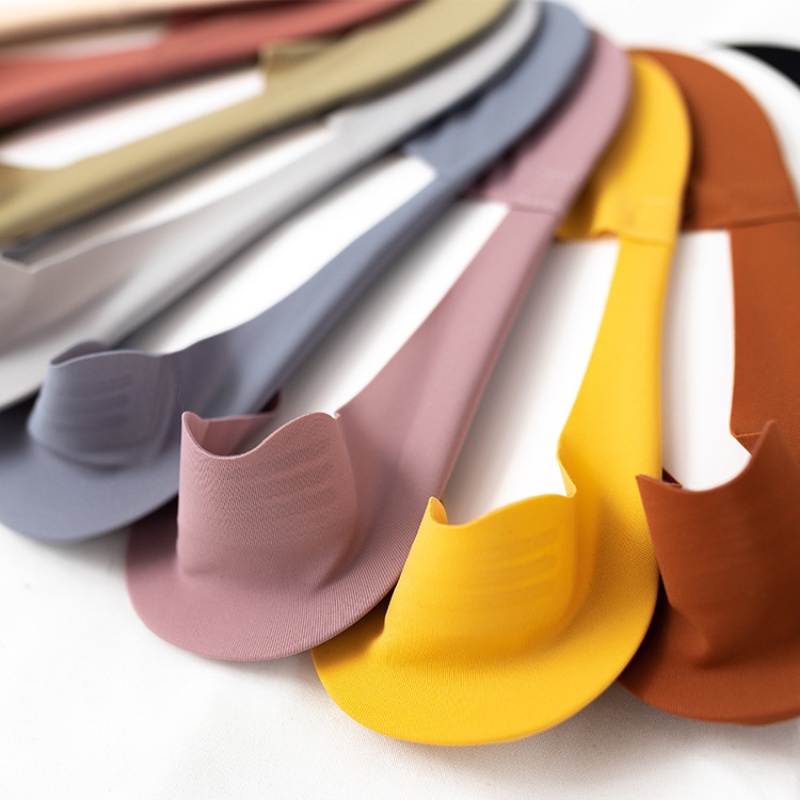 Set 3 Đôi Vớ Thuyền Bằng Silicone Chống Trượt Thời Trang Mùa Hè Dành Cho Nữ